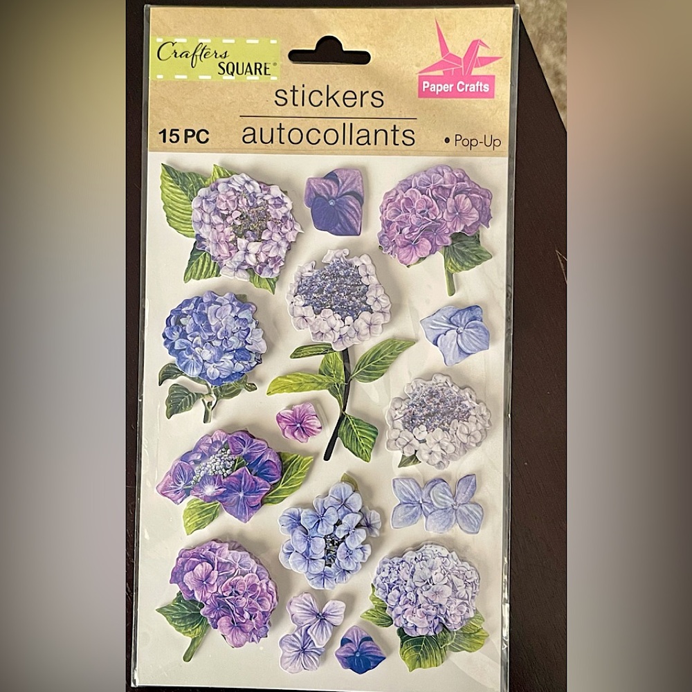 Purple Flower Stickers